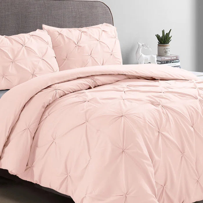 Pintuck Comforter - Blush