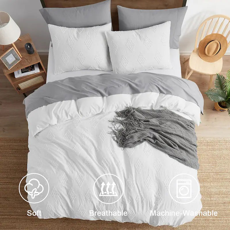 Duvet Cover - Boho - Paragon - White