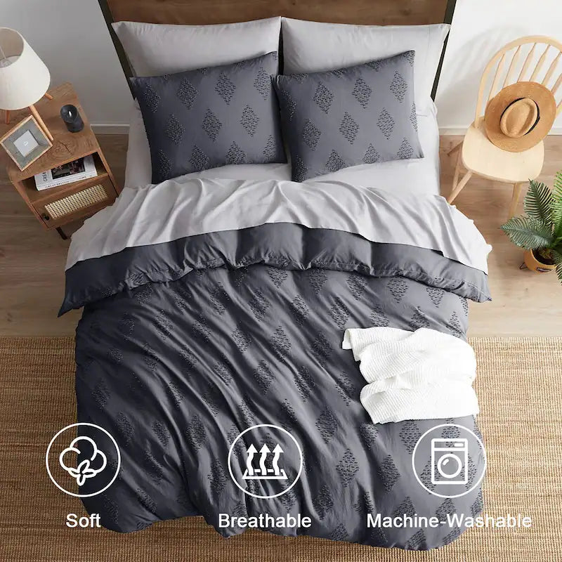 Duvet Cover - Boho - Paragon - Grey