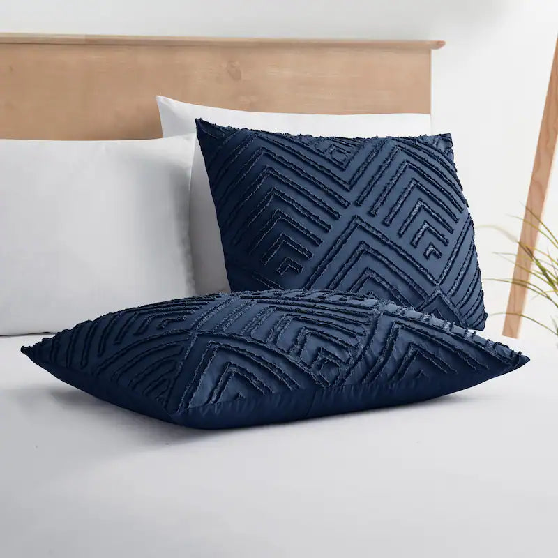Duvet Cover - Boho - Patterned Jewels - Navy