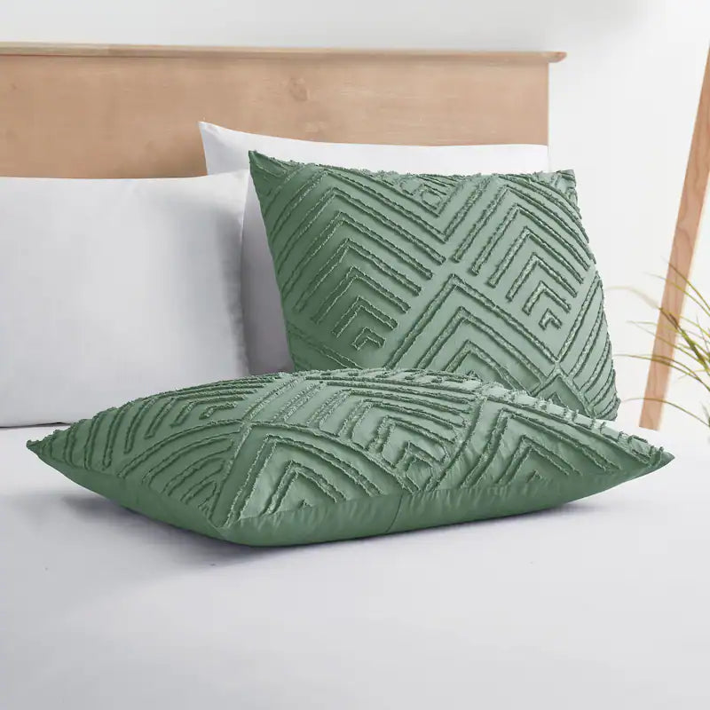 Duvet Cover - Boho - Patterned Jewels - Green