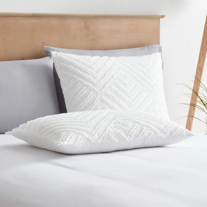 Duvet Cover - Boho - Patterned Jewels - White