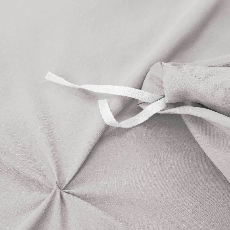 Pintuck Duvet Cover - Grey Lavender