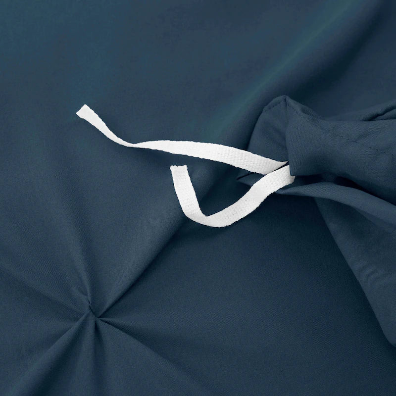 Pintuck Duvet Cover - Navy