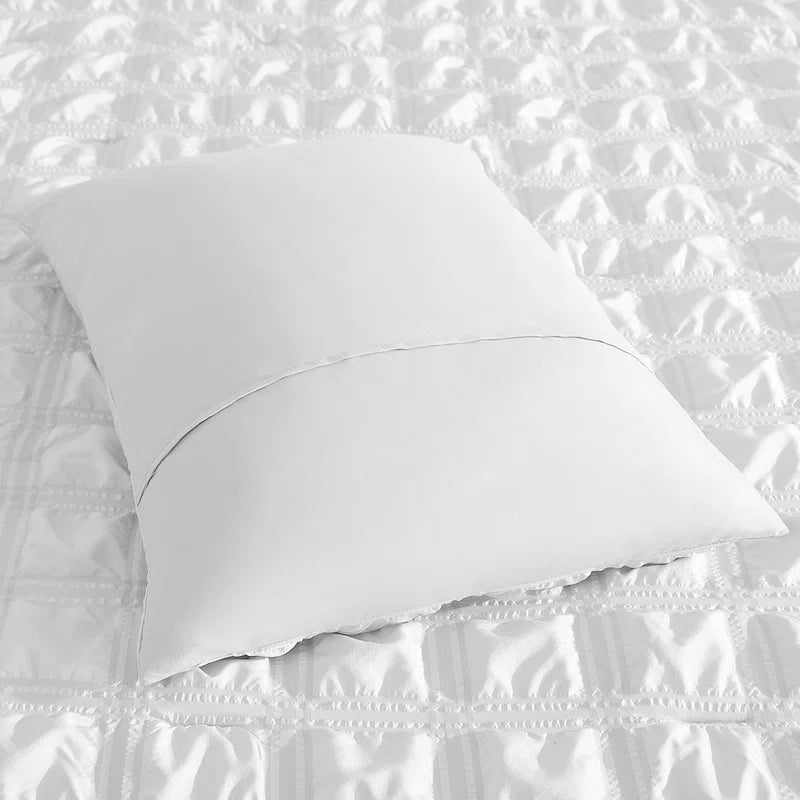 Seersucker Comforter - White