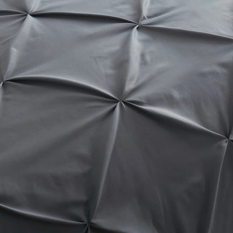 Pintuck Comforter - Grey