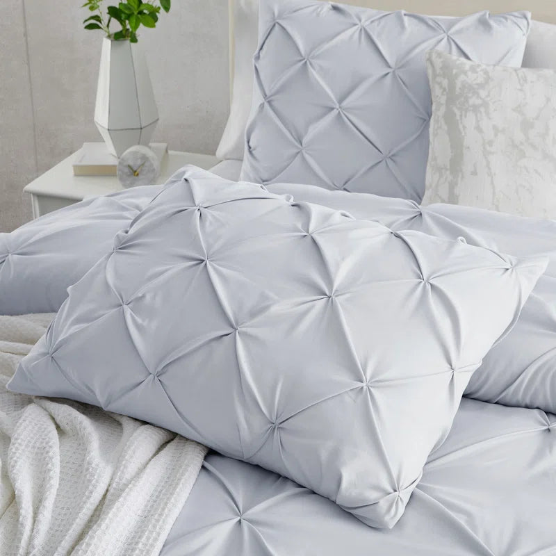 Pintuck Comforter - Ice Blue