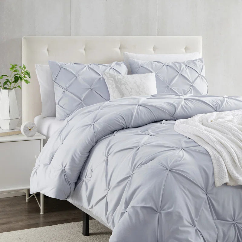 Pintuck Comforter - Ice Blue