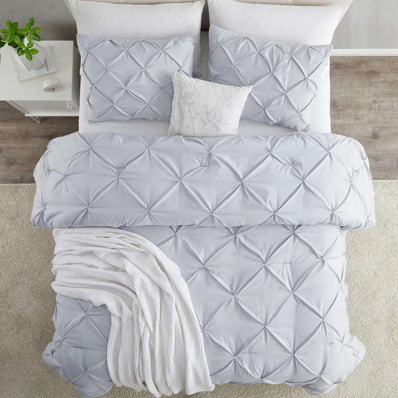 Pintuck Comforter - Ice Blue