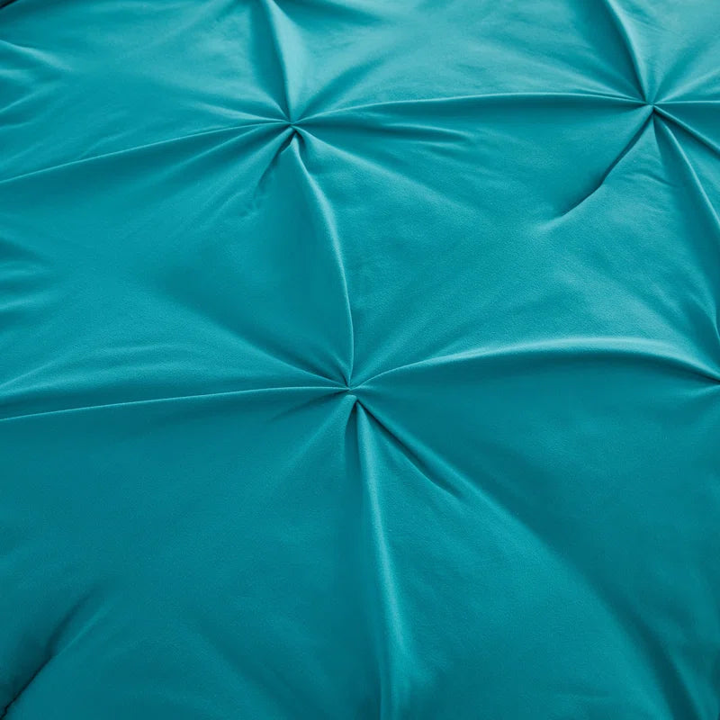 Pintuck Comforter - Teal