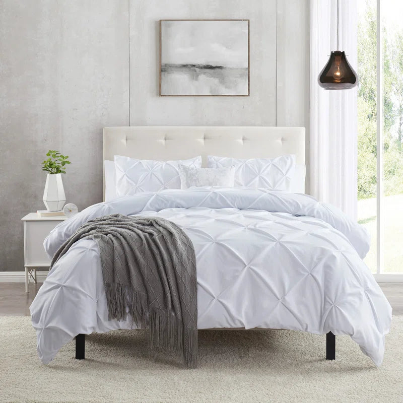 Pintuck Comforter - Off White