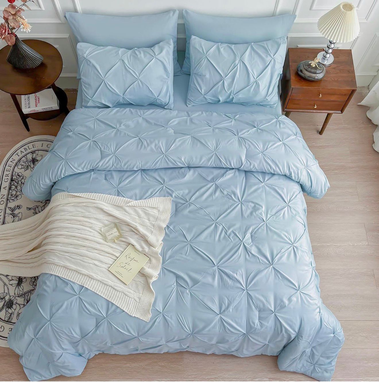 Comforter - Pintuck - Aqua