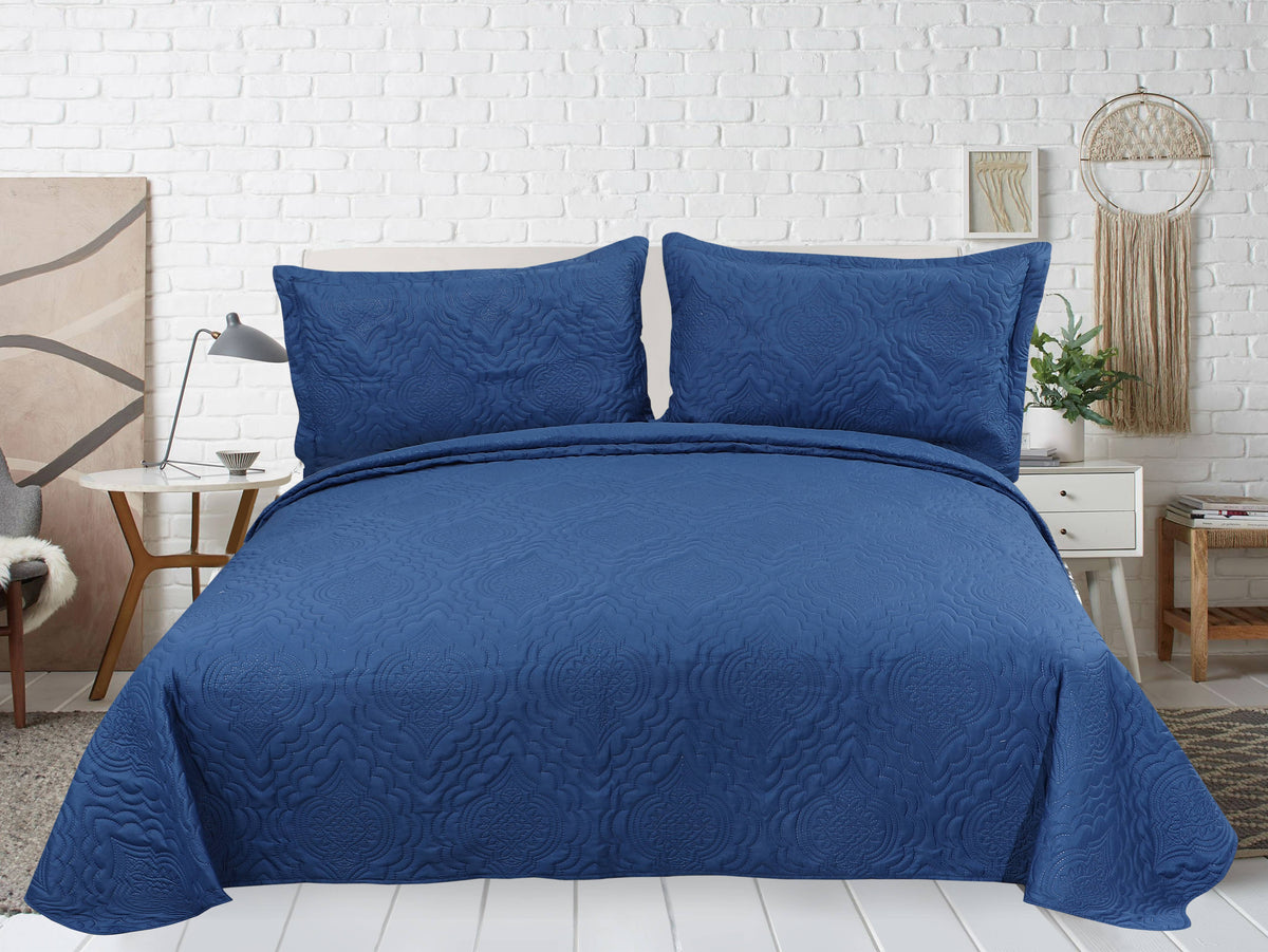 Luxury Embossed Quilt Set