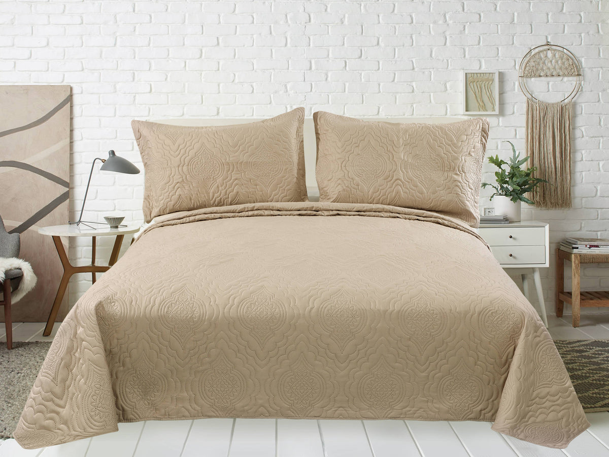 Luxury Embossed Quilt Set