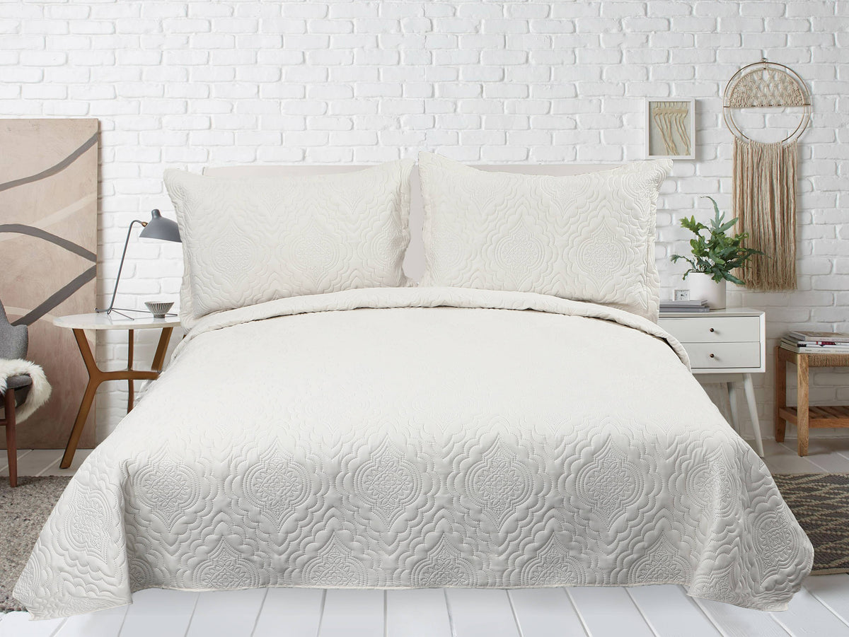Luxury Embossed Quilt Set