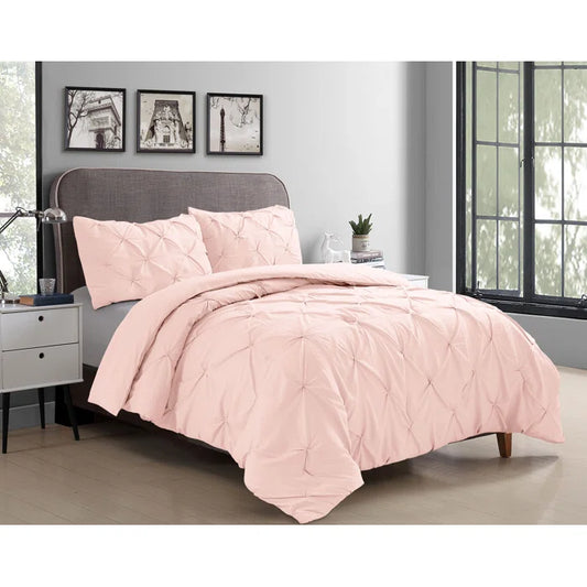 Pintuck Comforter - Blush