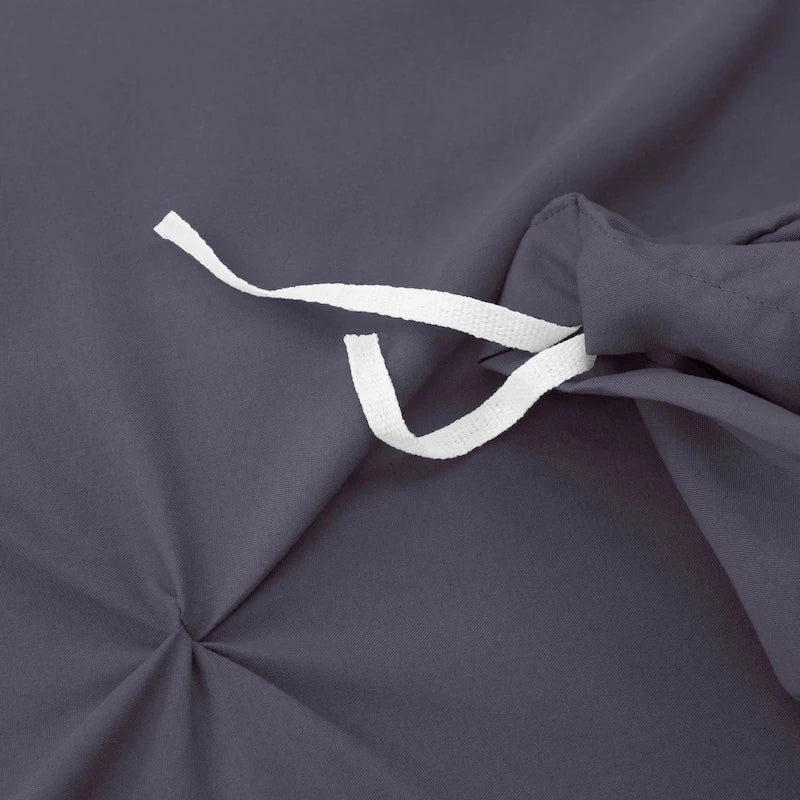 Pintuck Duvet Cover - Eggplant