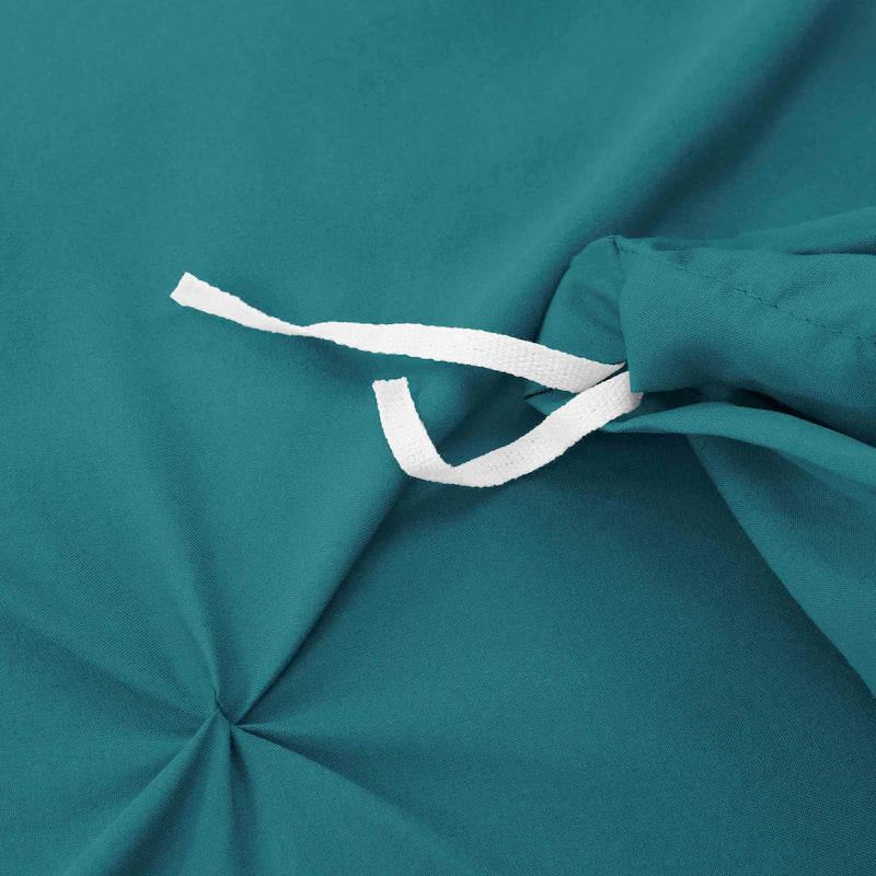 Pintuck Duvet Cover - Teal