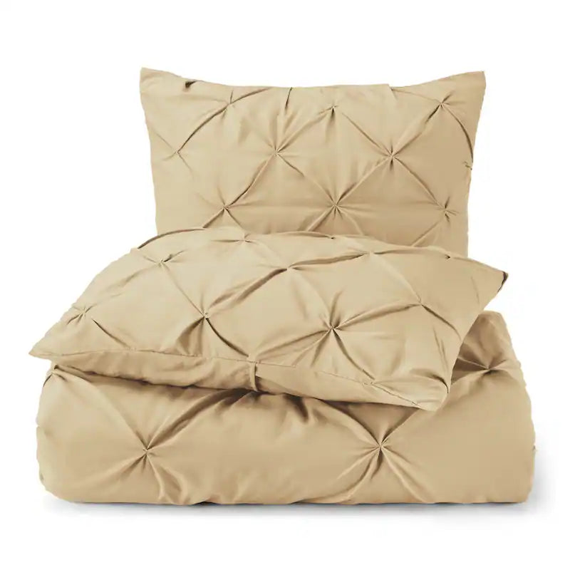 Pintuck Duvet Cover - Cream