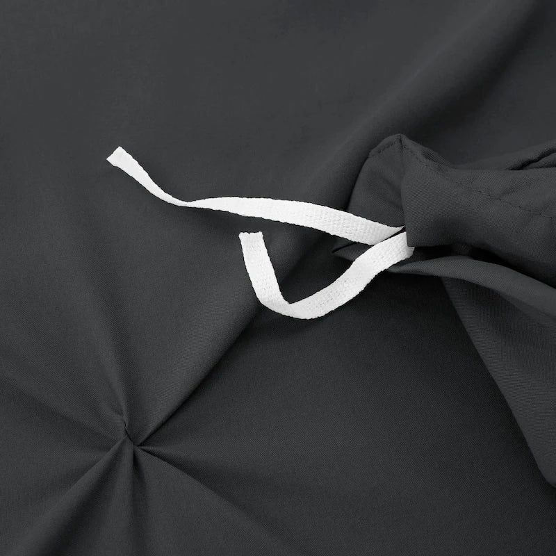Pintuck Duvet Cover - Black