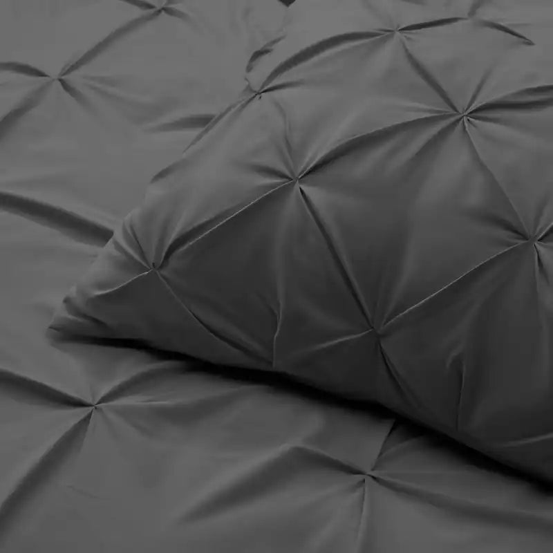 Pintuck Duvet Cover - Grey