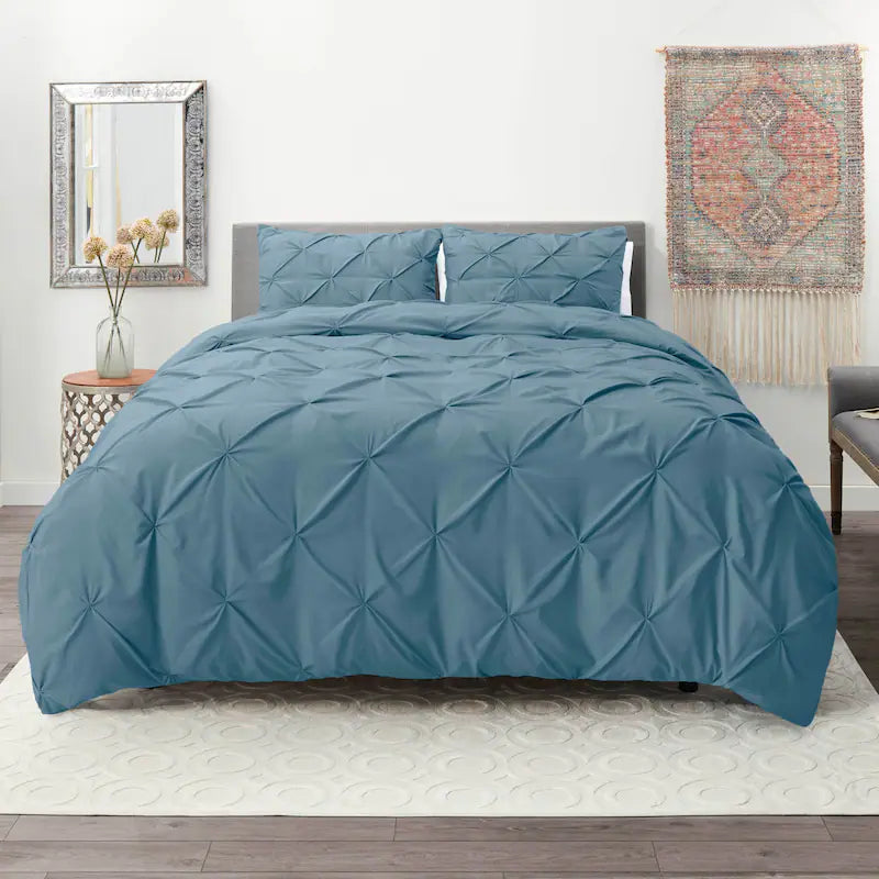 Pintuck Duvet Cover - Denim