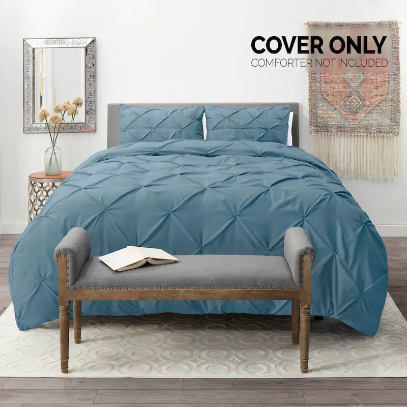 Pintuck Duvet Cover - Denim
