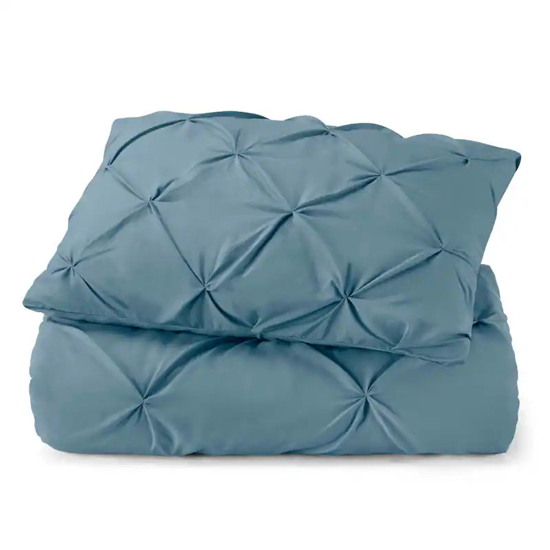 Pintuck Duvet Cover - Denim