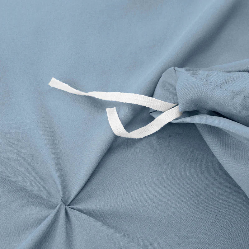 Pintuck Duvet Cover - Ice Blue