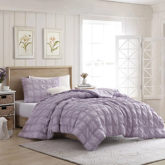 Seersucker Comforter - Lilac