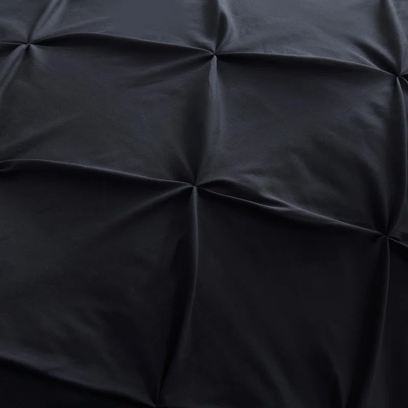 Pintuck Comforter - Black