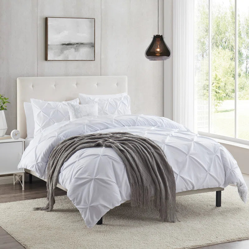 Pintuck Comforter - Off White