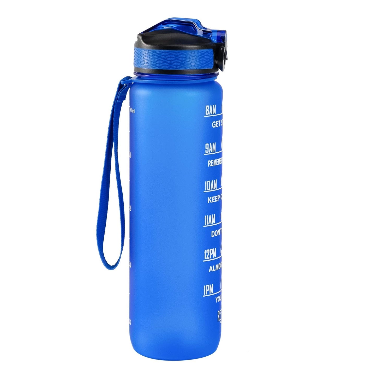Motivational Water Bottle (32 0z) - Royal Blue