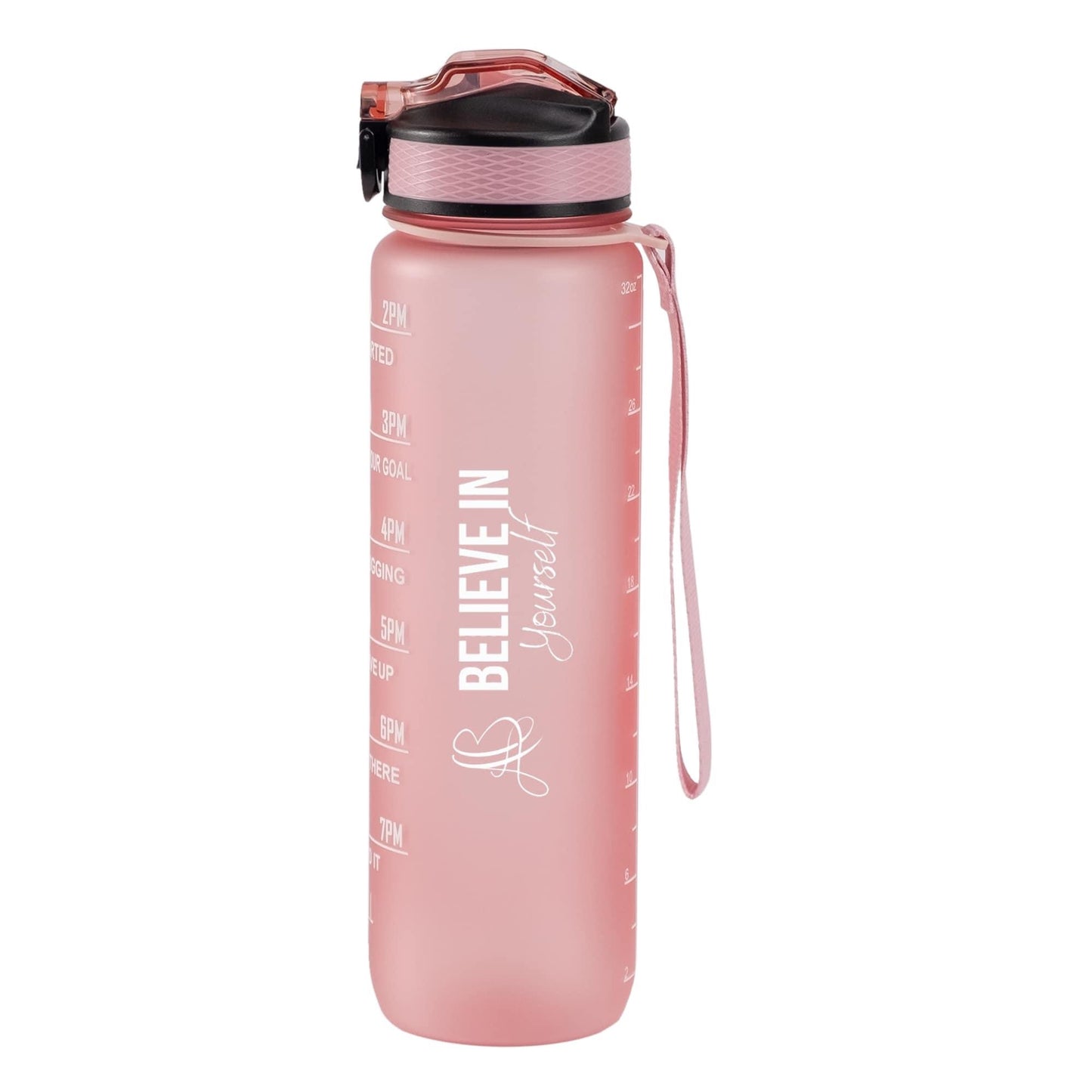 Motivational Water Bottle (32 0z) - Blush