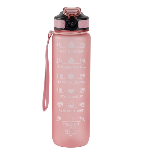 Motivational Water Bottle (32 0z) - Blush