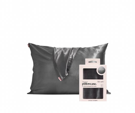 Kit.sch Satin Pillow Case - Charcoal
