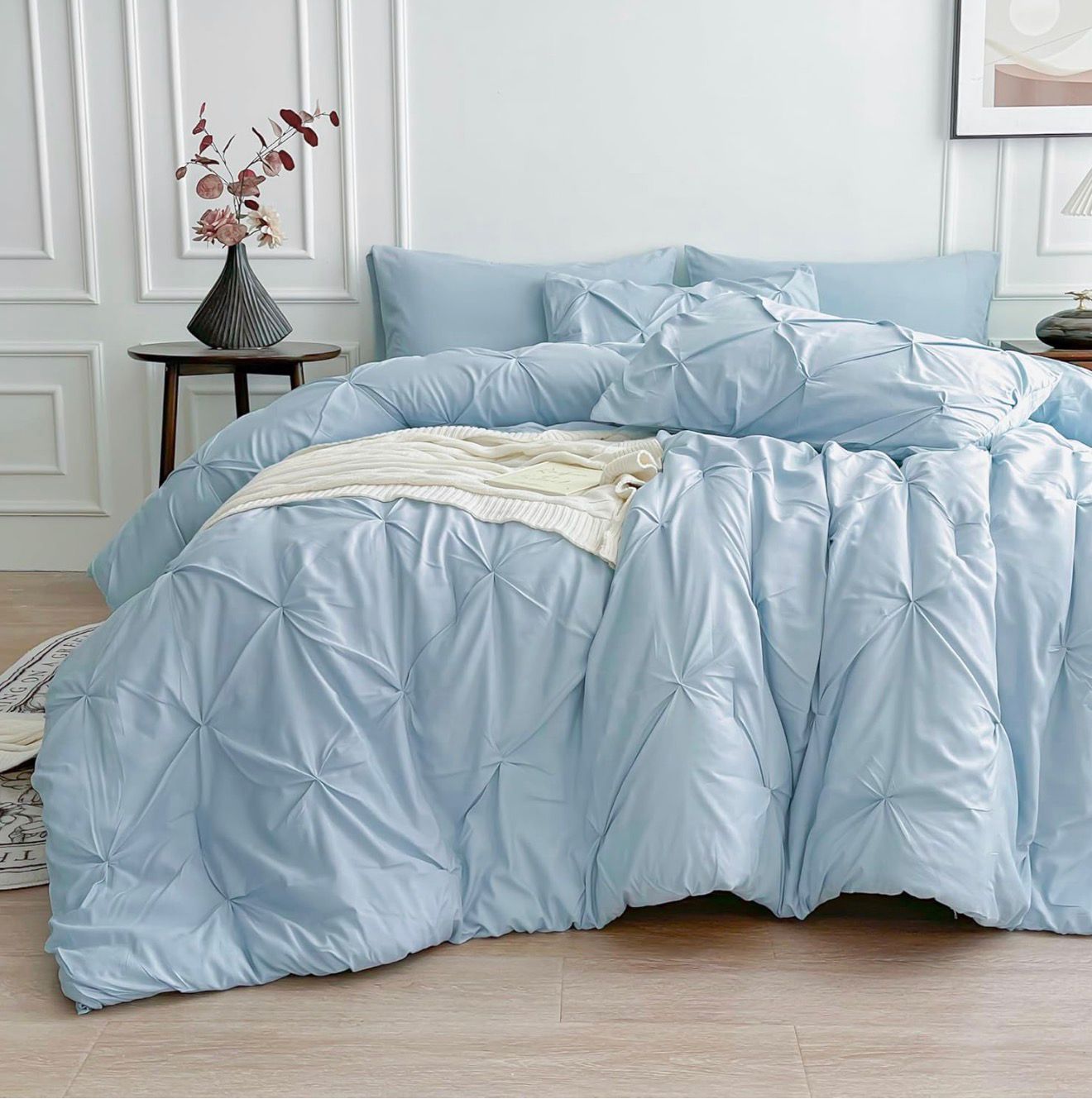 Comforter - Pintuck - Aqua